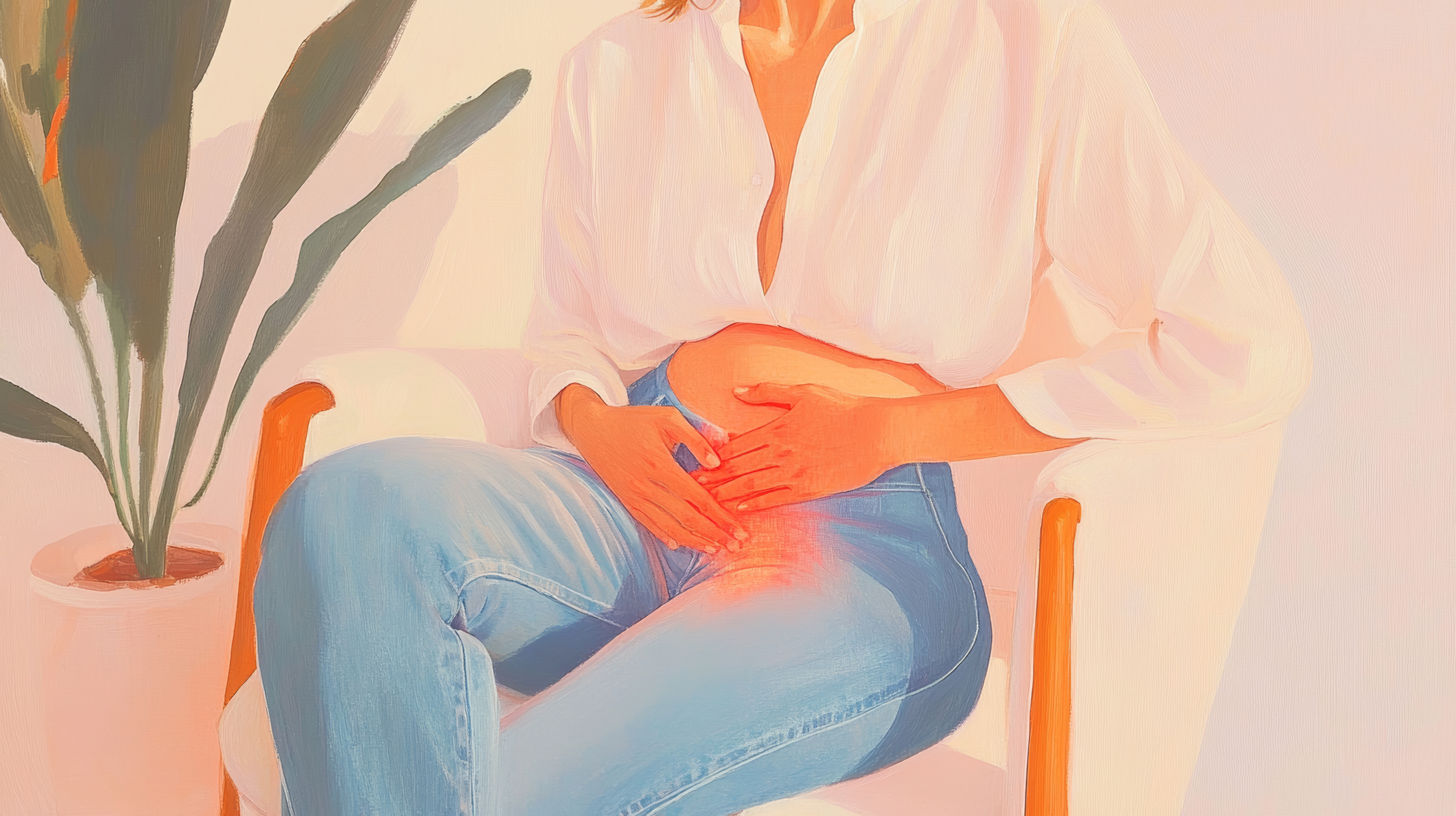 Menstrual Pain Illustration